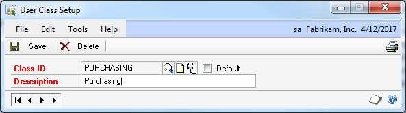 12. Adding Shortcuts for Multiple Users Set up User Classes at Administration Pane SETUP-SYSTEM-USER