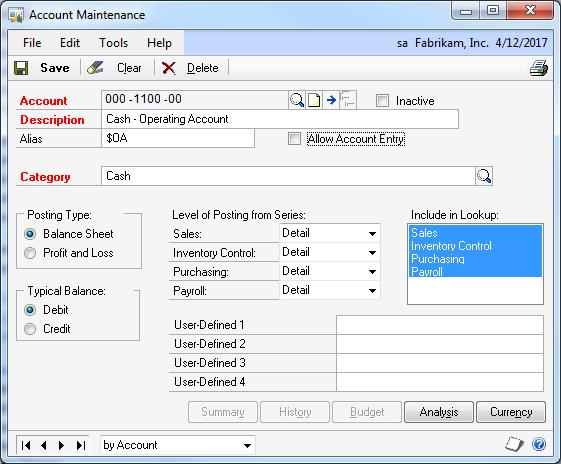 GENERAL LEDGER 33. Allow Account Entry (or Not!) for Control Accounts Financial Page CARDS-FINANCIAL-ACCOUNT 34.