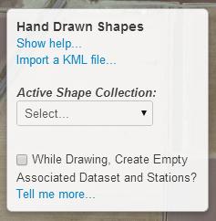 3.4 Creating Hand Drawn Shapes on the Map Hand drawn shapes can also be created on the View Map screen.