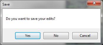 Select "Yes" to "Save" Dialog. Now on your own, create point and line shapefiles. Add at least three points and three lines.