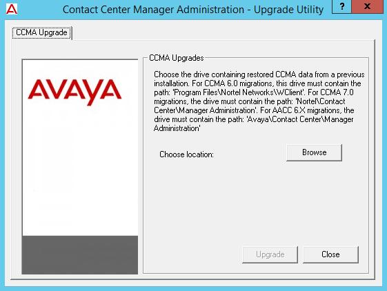 Upgrading Contact Center Manager Administration data 4. Click Yes on the confirmation dialog box. 5.