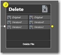 Chapter 1 Getting Started Vantage Workflow Designer User s Guide 29 9. Now, connect the delete action to the copy action on the top encode action branch.