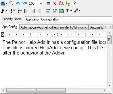 HelpAddIn Pelnor Help Add-in UserControl Click on a control for more information.