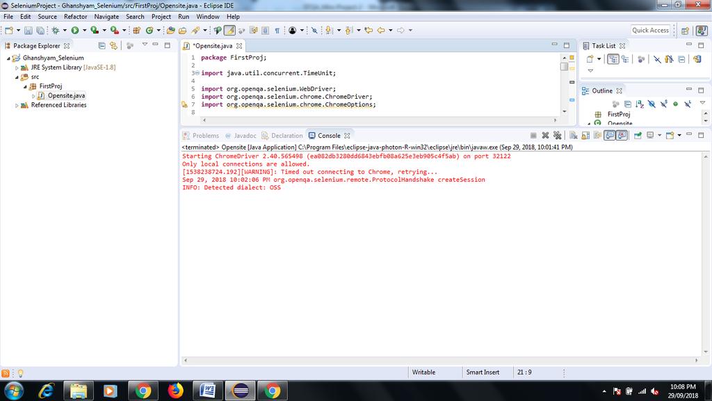 Fourth Year Computer 8. Right click on java program, select Run As and > "Java Application".