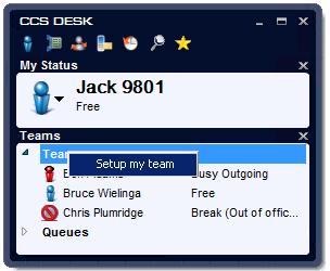 1.5 Team To view your Team click on the team button.