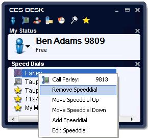 1.9 Personal Speed Dials You have the ability to program speed dial numbers into the