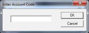 When a call is active, the user can select Enter Account Code from the drop down menu on