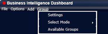 4.4 Group Menu Settings currently only one setting is available in this section. Delete All Objects when checked and then OK, it will erase all objects in the Dashboard canvas.