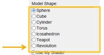 Creating your own model You will need to then add it as a member of scene.