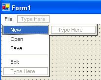 Visual Basic.NET (Again this has been tidied up to fit on this page.) To test out your new code, run your programme. Click your File menu, and then click the Exit item.