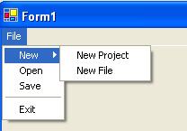 But you should have found that adding menus to your programmes is an easy matter with VB.NET. One more thing we can do.
