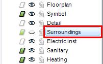 In Layer management switch the "Surroundings" layer to invisible. 3.