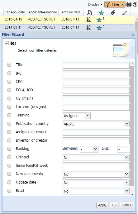 Analysis Filter Filter a folder or directory Filter is not