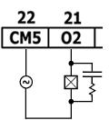module from potential damage by reverse EMF, connect: a clamping diode in parallel with each