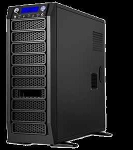 Server form factors 1. Tower case: Most servers are housed in a traditional tower case, similar to the tower cases used for desktop computers.