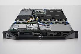 Example of NAS, Dell PowerVault NX300. A self-contained file server built into a small rack-mount chassis.