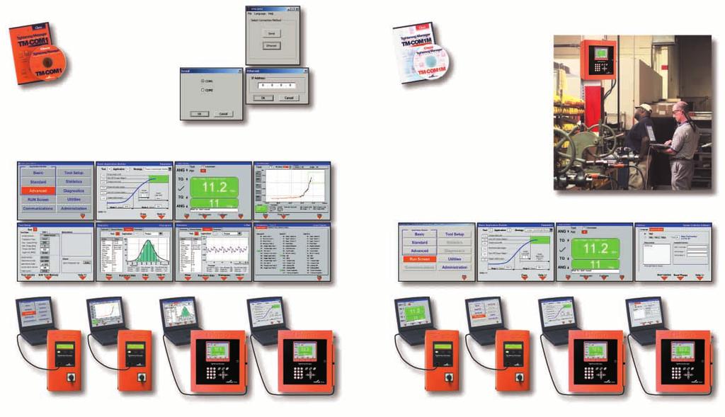 The Set-Up Software: TM-COM1 Same software with more options! Cooper Power Tools network software is now also available for non-networked environments.