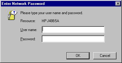Tasks for Your First HP Web Browser Interface Session Note Passwords you assign in the web browser interface will overwrite previous passwords assigned in either the web browser interface, the