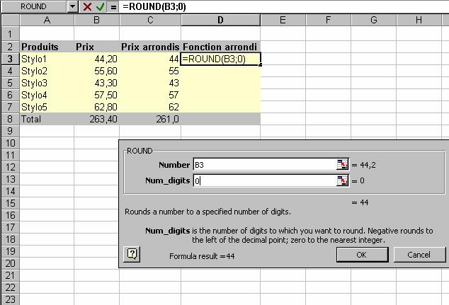 Functions THE ROUND FUNCTION Rounds a number to a specified number of digits.