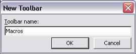 Select the Toolbar tab. Click the button.