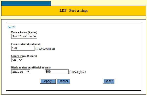 Chapter 22: Loop Detection Frame Configuring Loop Detection Frame To configure the parameter settings of the Loop Detection Frame on the ports, perform the following procedure: 1.