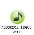 5.5. Recording Audio To record an audio memo, connect your microphone before starting OptiPix and click this icon in the Database toolbar. Audio level bar will be displayed.