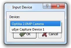 It is possible to change input device later from Device/Input Device.