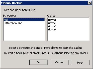 Policies in the NetBackup Administration Console, select the