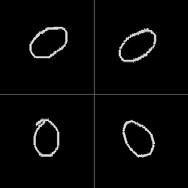 Figure. Size of the spots produced vries over the grid (right), s depicted in user s sketch (left).