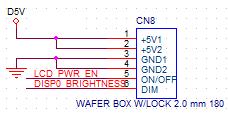 5.5 CN8 _LCD Backlight Control Connector CN8 Pin Description List (WAFER 6 Pin_Pitch 2.