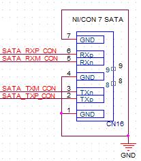 5.13 CN16 _SATA CN16 Pin Description List 1 GND GND CN16 2 SATA_TXP_CON SATA Transmit positive Data CN16 3 SATA_TXM_CON SATA Transmit