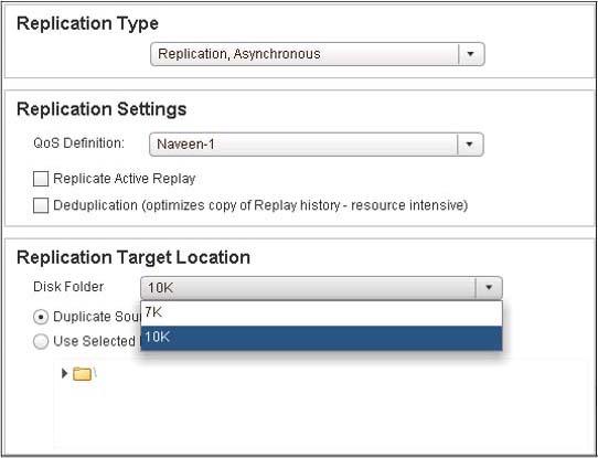 Replication Options Use the Replication Options page to select options for replicating a datastore.