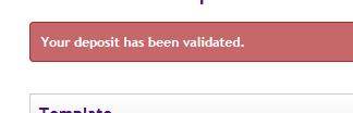 8) Click the Validate button to confirm that the totals balance and that the detail codes you have entered are valid. If the values are correct, the page will update and display a validation message.