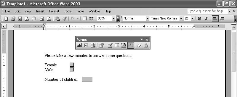PDF:380 ABSOLUTE BEGINNER S GUIDE TO MICROSOFT OFFICE WORD 2003 5. If you want a check box selected by default, choose Checked in the Default value section. 6.