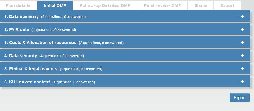 Support provided: DMP template & Reviewing service Direct mailing to