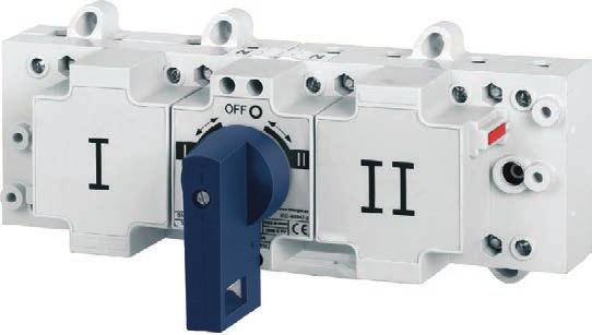 10 Panel Mounting Changeover Switches 3 Pole & Neutral Blue Handle 3 Pole & Switched Neutral (4th Pole) Padlockable in Off Position (3 Pad Locks) Defeatable Door Interlocked Handle IP0 Terminal