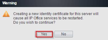 or browse to https://<ip Office IP address>:7071 and login as the Administrator. 2. Go to Settings tab and scroll down to Certificates. 3. Enter the following data: a.