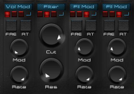Retrig: Turns on and off retriggering of the modulator s cycle on incoming midi notes.