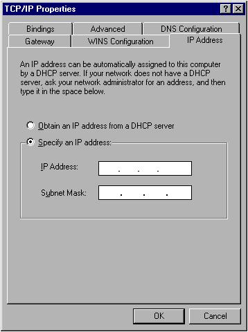 2-2-2 Windows 2000 IP Address Setup 1. Click the Start button (it should be located at lower-left corner of your computer), then click Control Panel.