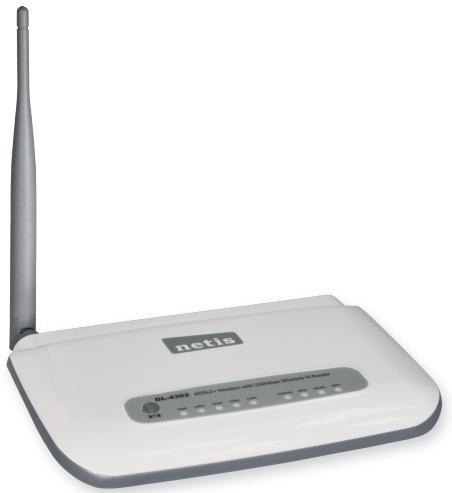DL-4302 Description Wireless 11N 150Mbps ADSL2+ Modem Router Introduction Pictures for Reference DL-4302 is an All-in-One device that combines the functions of a high speed ADSL modem, a 4-Port