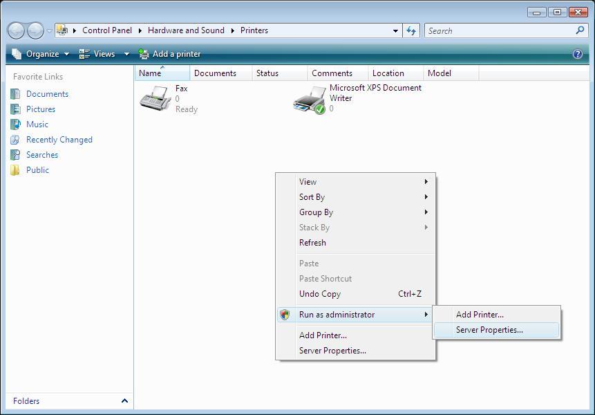 (4) After the DS40 has been deleted, right-click where there is no icon, and get the pull-down menu. In the pull-down menu, click on Run as administrator - Server Properties.