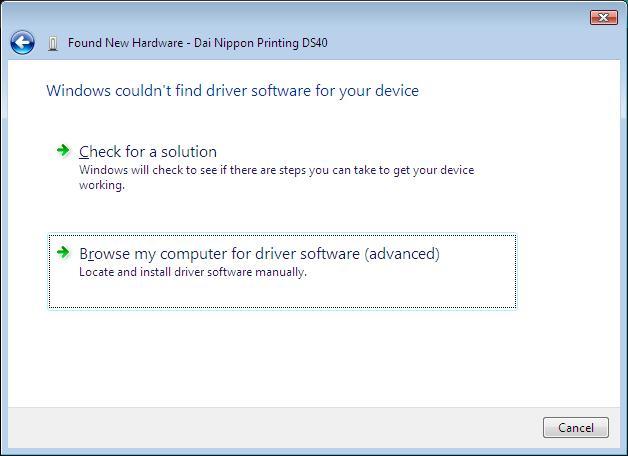 2 Insert the disc If the message Windows couldn t find driver software for your device