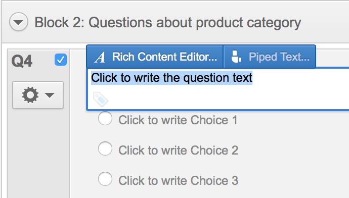 1 Changing Item text with Rich Content The Rich Content Editor will allow you to modify the text of a question