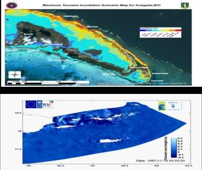 Anegada and north coast of Tortola 2008 - USGS Paleoseismic studies on Anegada 2012 - UNDP R3i project Tsunami Inundation Maps