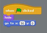 You can change where you would like your Sprite to begin by changing the x- and y-coordinates.