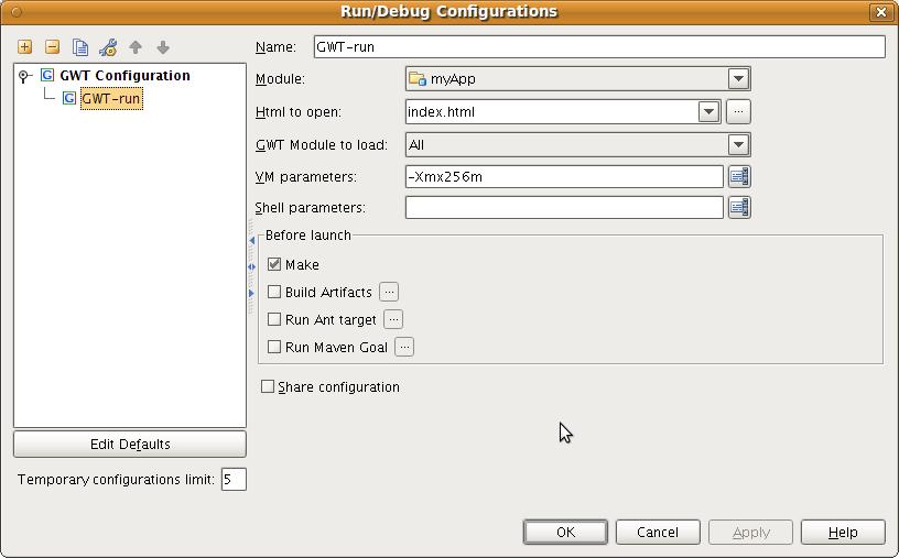 configuration (which is fortunately trivial). You will need version 9.0 or later for the GWT 2.0 support. Figure 2.10.
