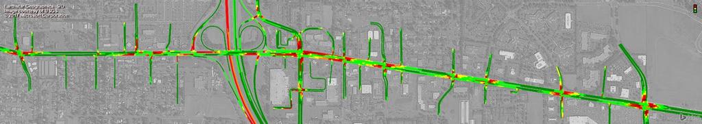 CORRIDOR TRAFFIC CONDITIONS The project team analyzed traffic
