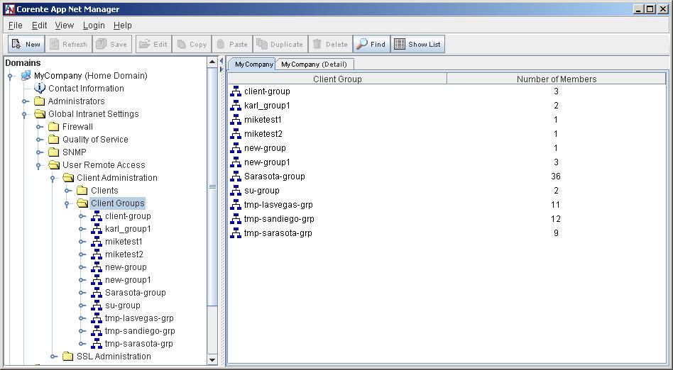 Chapter 4. Add a Client Group Corente Clients are combined into groups to make partner administration easier.