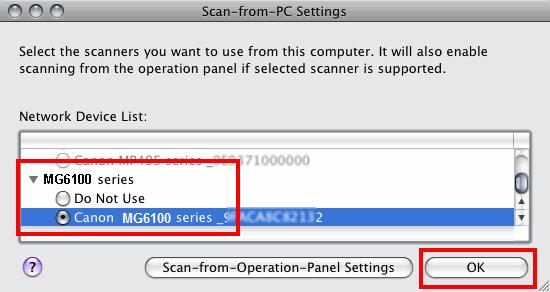 Installing The MG6120 Software Step 11 When the Register Printer and Scanner screen appears, click