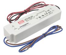or 24V DC constant voltage hardwire driver, Class 2, RoHS compliant 100-130V AC, 50/60Hz input via built-in terminal block with screw-down cover for strain relief; forward phase / reverse phase /